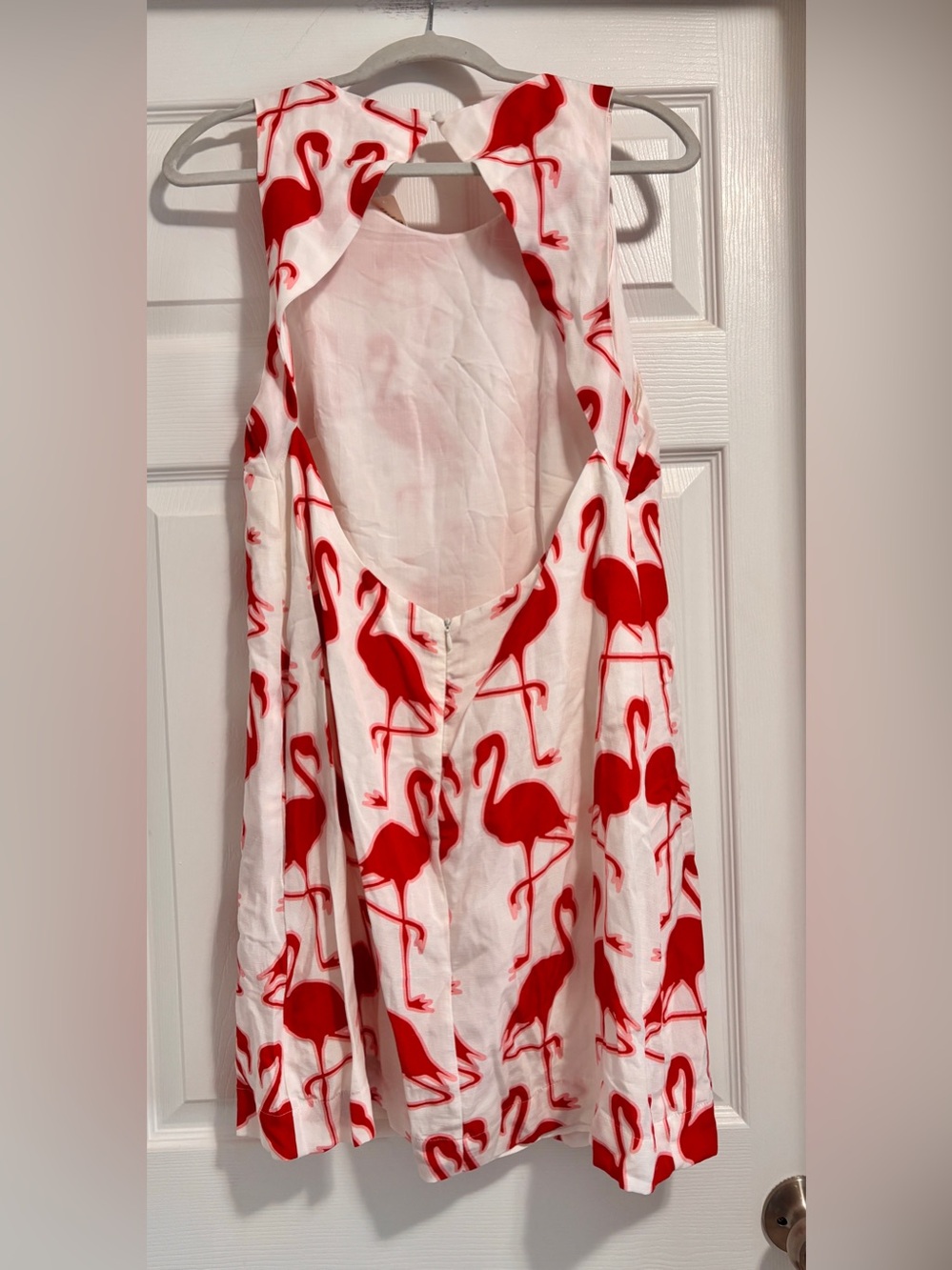 Maeve Sleeveless Linen Blend Printed Shift Mini Dress- NWT Size L - Picture 5 of 6